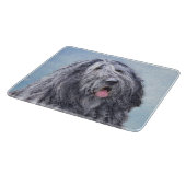 Bergamasco Sheepdog Malerei - Niedlicher Original  Schneidebrett (Ecke)