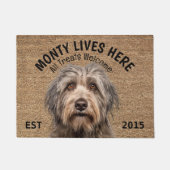 Bergamasco Sheepdog Personalisiert Fußmatte (Vorderseite)