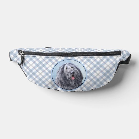 Bergamasco Sheepdog Schepherd Malerei Niedlicher H Bauchtasche (Ablage )