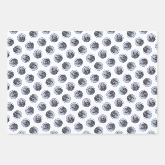 Bergamasco Sheepdog Schepherd Malerei Niedlicher H Geschenkpapier Set (Vorderseite 2)