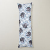 Bergamasco Sheepdog Schepherd Malerei Niedlicher H Seitenschläferkissen (Rückseite (Vertikal))