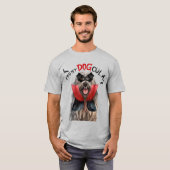 Bergamasco Vampire Dog Funny Halloween T-Shirt (Vorne ganz)