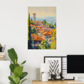 Bergamo Aquarell 1 Poster (Heimbüro)