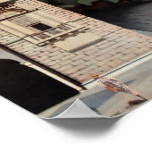 Bergamo Vintage Travel Poster restauriert (Ecke)