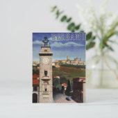 Bergamo Vintage Travel Poster restauriert Postkarte (Stehend Vorderseite)