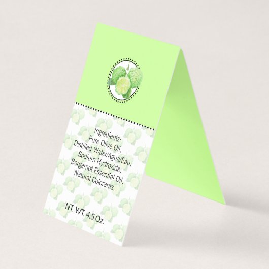 Bergamot-Eigenmarke | Geschenkmarke (Rückseite)