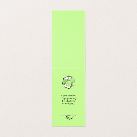 Bergamot-Eigenmarke | Geschenkmarke (Innenseite Aufgefaltet)