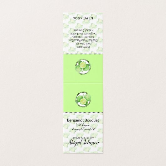 Bergamot-Eigenmarke | Geschenkmarke (Außenseite Aufgefaltet)