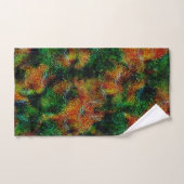 Bergamot Hautstruktur in grün und kräftig orange Badhandtuch Set (Handtuch)