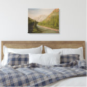 Bergansicht Leinwanddruck (Insitu (Schlafzimmer))