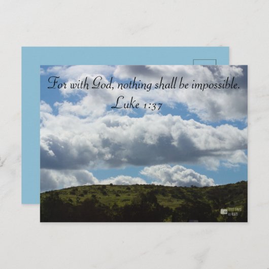 Bergansicht Postkarte (Vorne/Hinten)