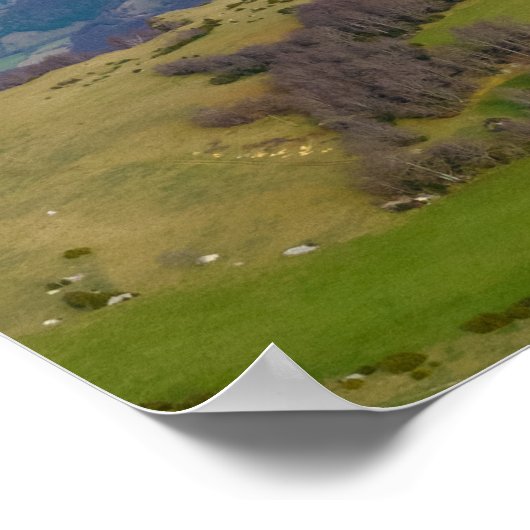 Bergansicht von Leonardo Poster (Ecke)