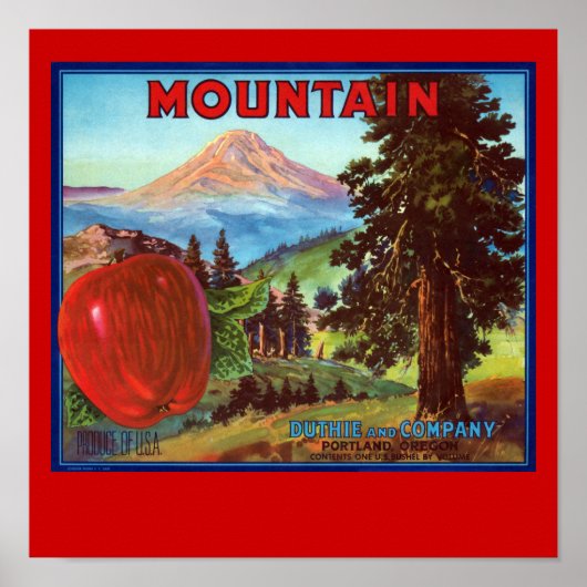 Bergäpfel Poster (Vorne)