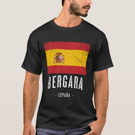 Bergara Spanien Es Flag Stadt Bandera Ropa T-Shirt (Vorderseite)