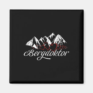 Bergärztliche Berge Alpen Alp Berg Skifahren Magnet