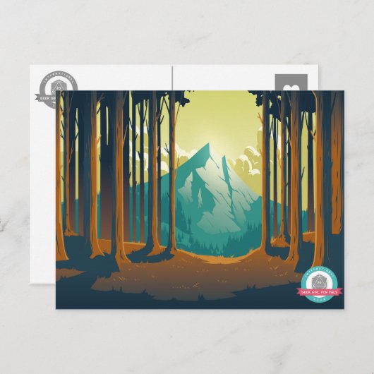 Bergästhetik Postkarte (Vorne/Hinten)