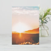 Bergaufgang Dankeskarte (Stehend Vorderseite)