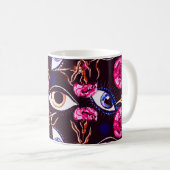 Bergauge. Abstraktes Muster Kaffeetasse (VorderseiteRechts)