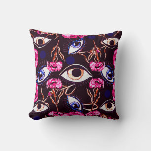Bergauge. Abstraktes Muster Kissen