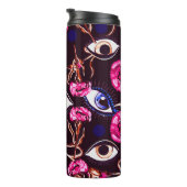 Bergauge. Abstraktes Muster Thermosbecher (Nach rechts gedreht)