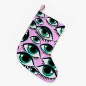 Bergauge. Abstraktes Symbol. Kleiner Weihnachtsstrumpf (Vorderansicht (hängend))