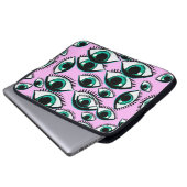 Bergauge. Abstraktes Symbol. Laptopschutzhülle (Vorne Knopf)