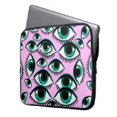 Bergauge. Abstraktes Symbol. Laptopschutzhülle (Vorderseite Links)