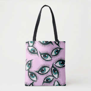 Bergauge. Abstraktes Symbol. Tasche