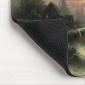 Bergbach im Mondschein - Albert Rieger Mousepad (Ecke)