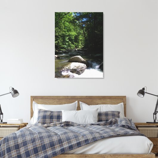 Bergbach Leinwanddruck (Insitu (Schlafzimmer))