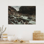 Bergbach, Otira Gorge (1893) Poster (Küche)