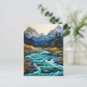 Bergbach Postkarte (Stehend Vorderseite)