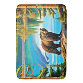 Bergbär: Der See Reflektion Kunst, Dichtung und Mu Badematte (Vorderseite Vertikal)