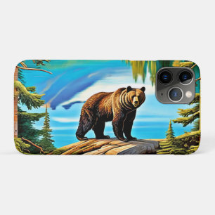 Bergbär: Der See Reflektion Kunst, Dichtung und Mu Case-Mate iPhone Hülle