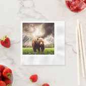 Bergbär Serviette (Beispiel)