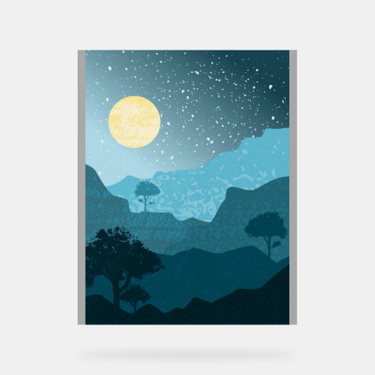 Bergbau Acrylschild (Vorderseite)