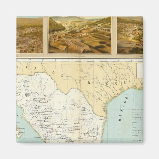 Bergbau in Mexiko Magnet (Vorne)