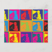 Bergbau Pop Art Postkarte (Vorderseite)