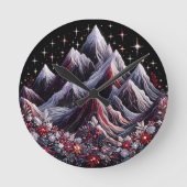 Bergbau Runde Wanduhr (Vorderseite)