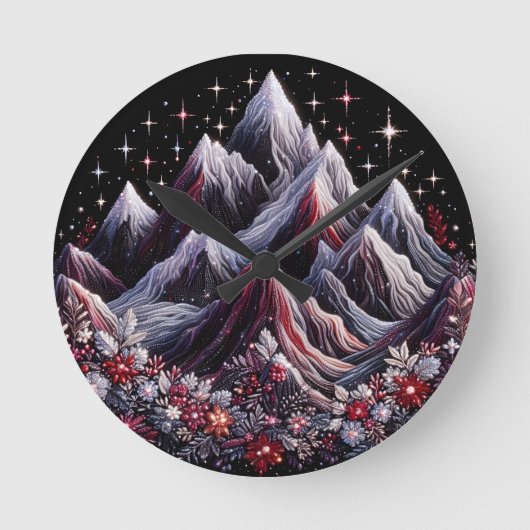 Bergbau Runde Wanduhr (Vorderseite)