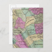 Bergbaubezirk Kalifornien Postkarte (Vorne/Hinten)