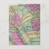 Bergbaubezirk Kalifornien Postkarte (Vorderseite)