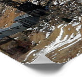 Bergbaugebiete und -gebirge, Goldagel, Nevada Poster (Ecke)