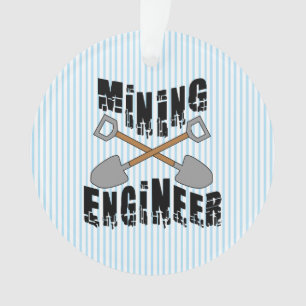 Bergbauingenieur Gekreuzte Schaufeln Ornament