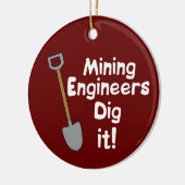 Bergbauingenieure tanzen es keramik ornament (Links)