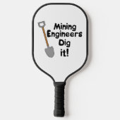 Bergbauingenieure tanzen es pickleball schläger (Rückseite)