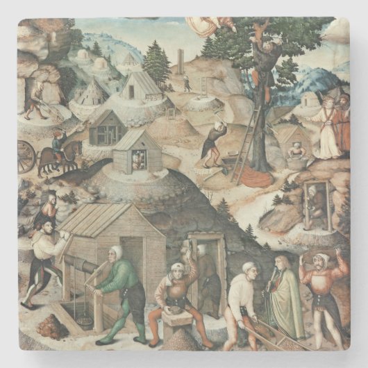 Bergbaulandschaft, 1521 steinuntersetzer (Vorderseite)