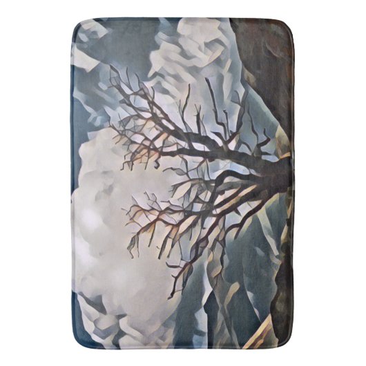 BERGBAUM BADEMATTE (Vorderseite Vertikal)