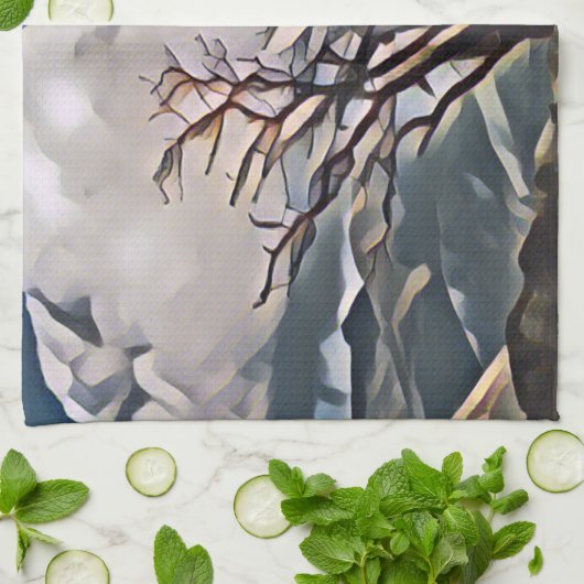 BERGBAUM GESCHIRRTUCH (Gefaltet)