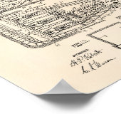 Bergbaumaschine 1915 Patent Art Old Peper Poster (Ecke)